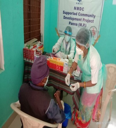 Community health activity in Panna district
