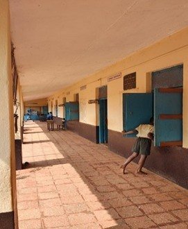 School corridor before upgradation